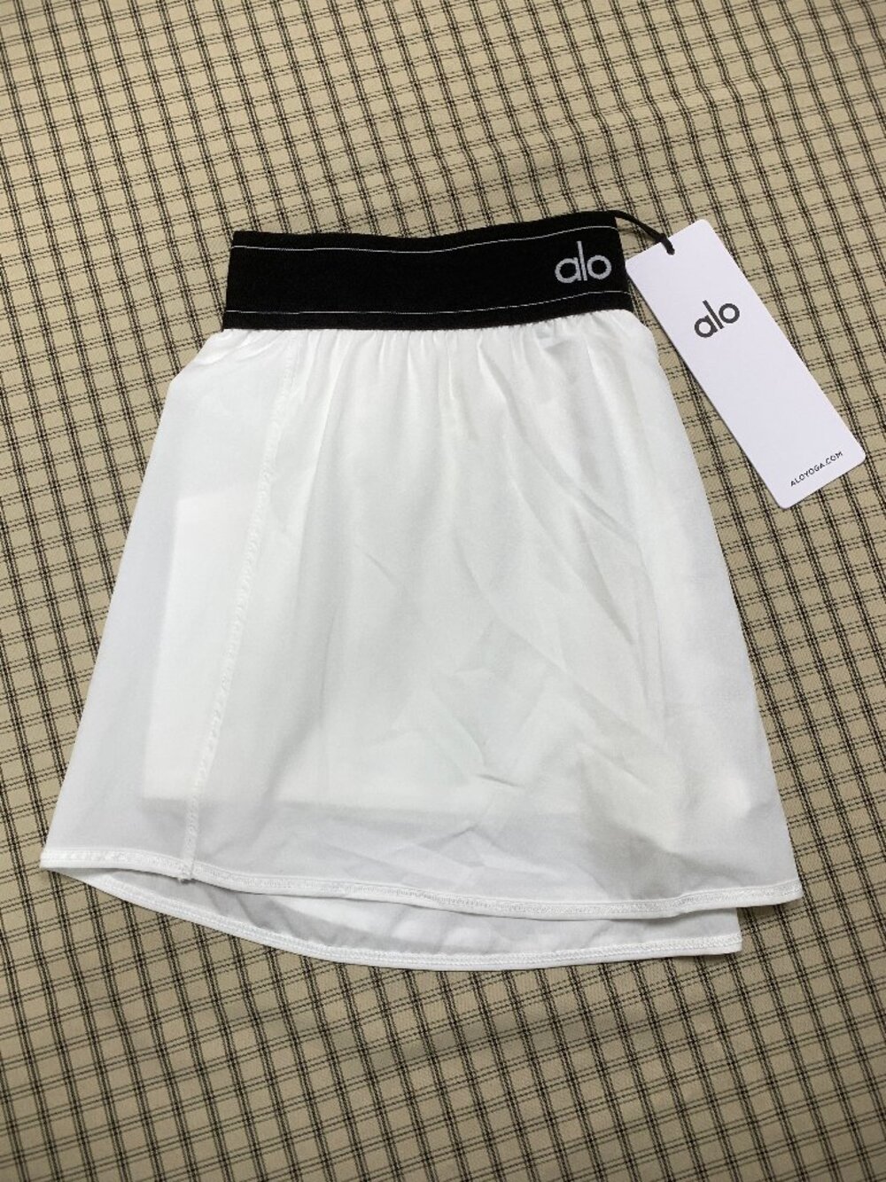 🔥White Alo Yoga Match Point Women's Mini Skirt with Tags🏷 - Picture 3 of 8